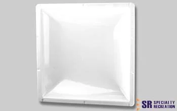 N1414 – S.RECREATION Skylight, 3-1/2 Inch High Bubble Type Dome Mounts Inside RV Square For 14 Inch Length x 14 Inch ...